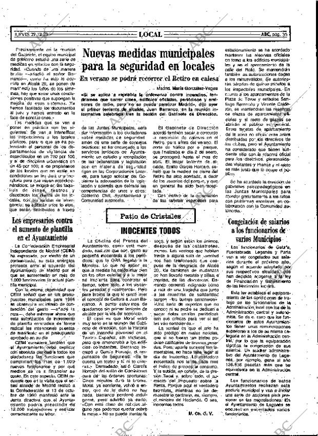 ABC MADRID 29-12-1983 página 35
