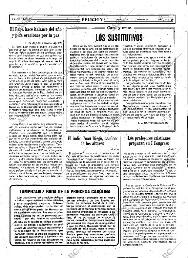 ABC MADRID 29-12-1983 página 39