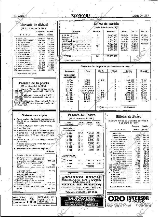 ABC MADRID 29-12-1983 página 50