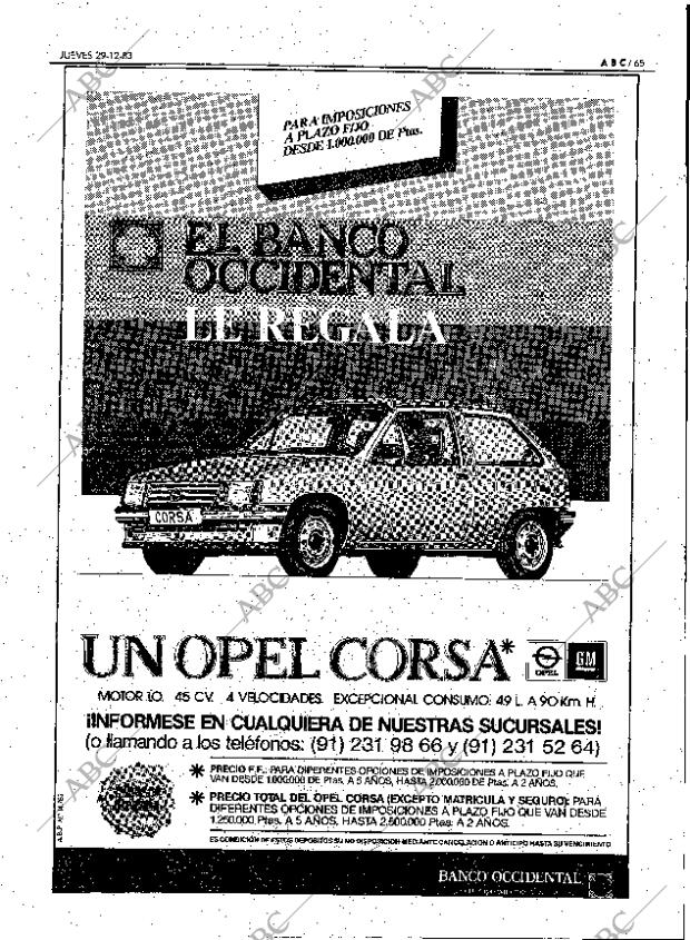 ABC MADRID 29-12-1983 página 65
