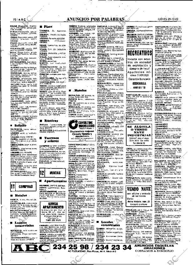 ABC MADRID 29-12-1983 página 78