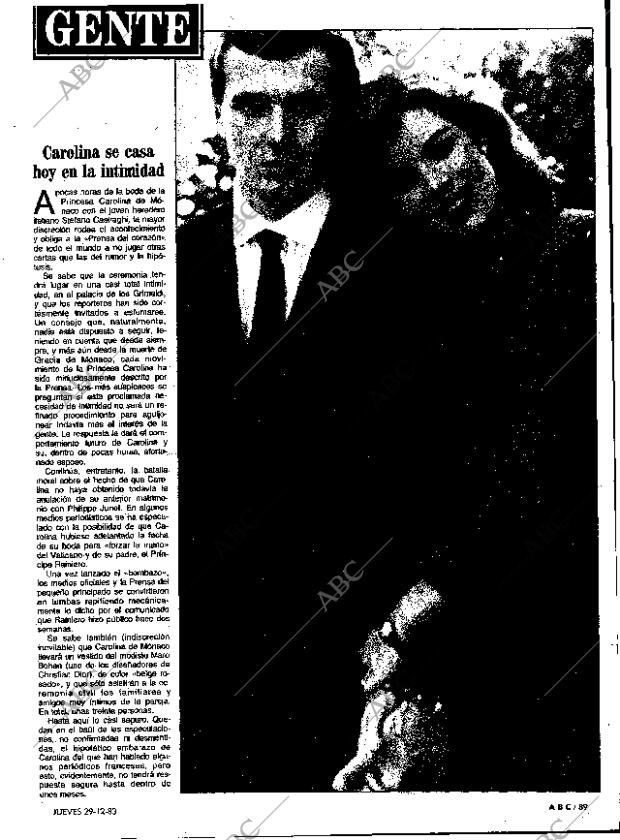 ABC MADRID 29-12-1983 página 89