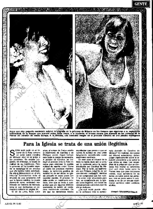 ABC MADRID 29-12-1983 página 97