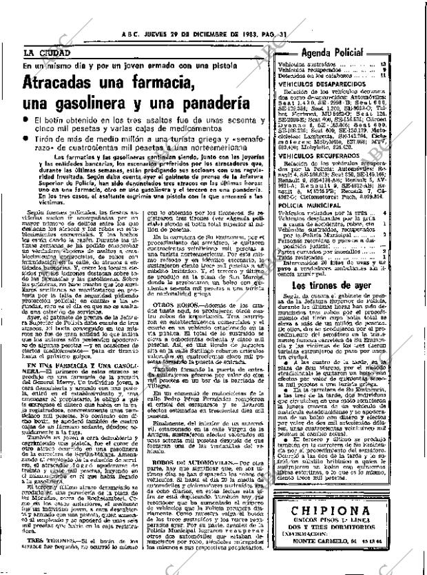 ABC SEVILLA 29-12-1983 página 31