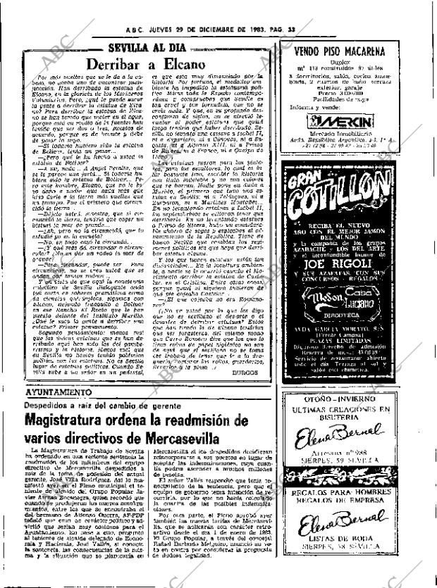 ABC SEVILLA 29-12-1983 página 33