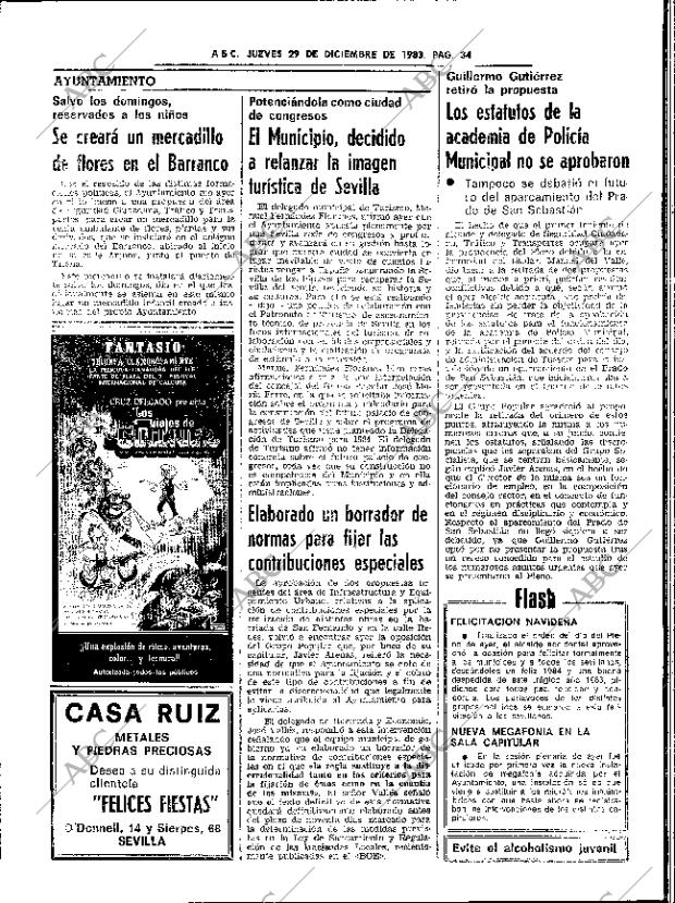 ABC SEVILLA 29-12-1983 página 34