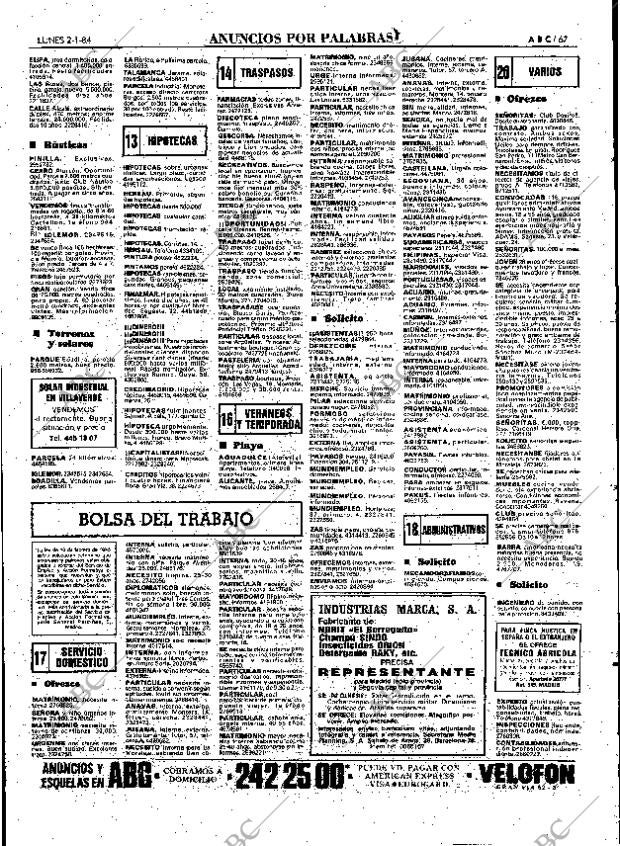 ABC MADRID 02-01-1984 página 67