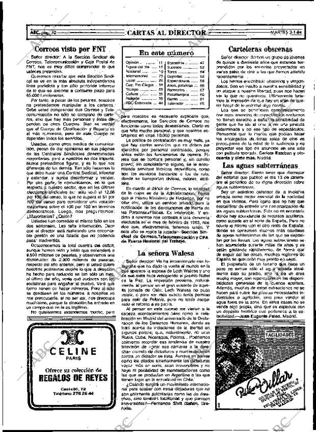 ABC MADRID 03-01-1984 página 10