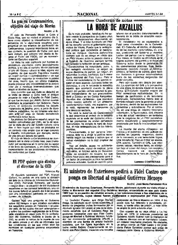 ABC MADRID 03-01-1984 página 18