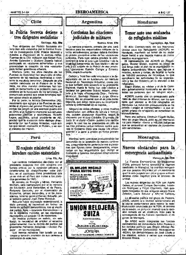 ABC MADRID 03-01-1984 página 27