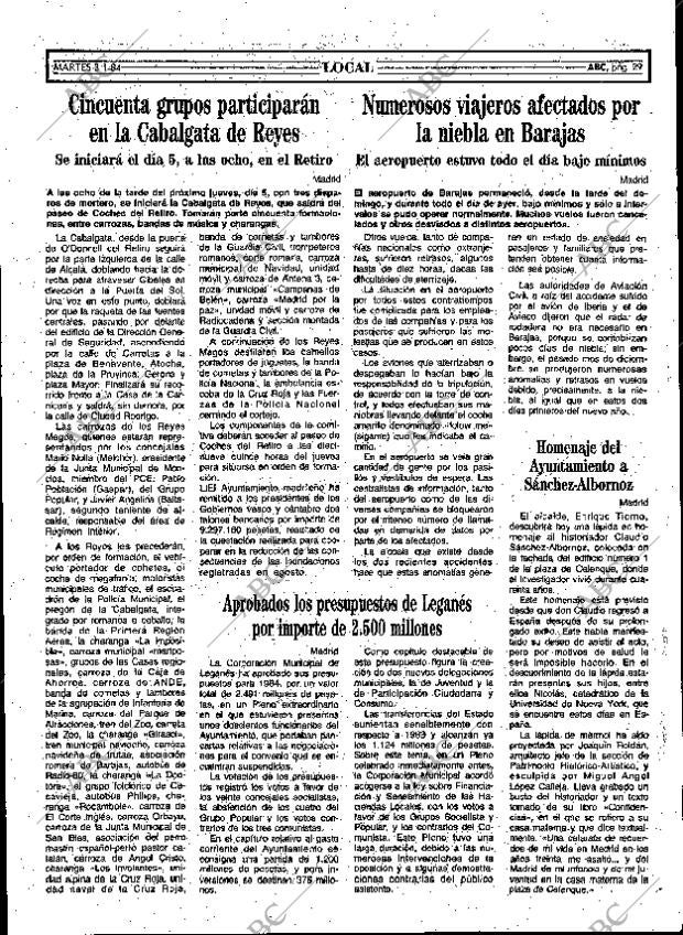 ABC MADRID 03-01-1984 página 29