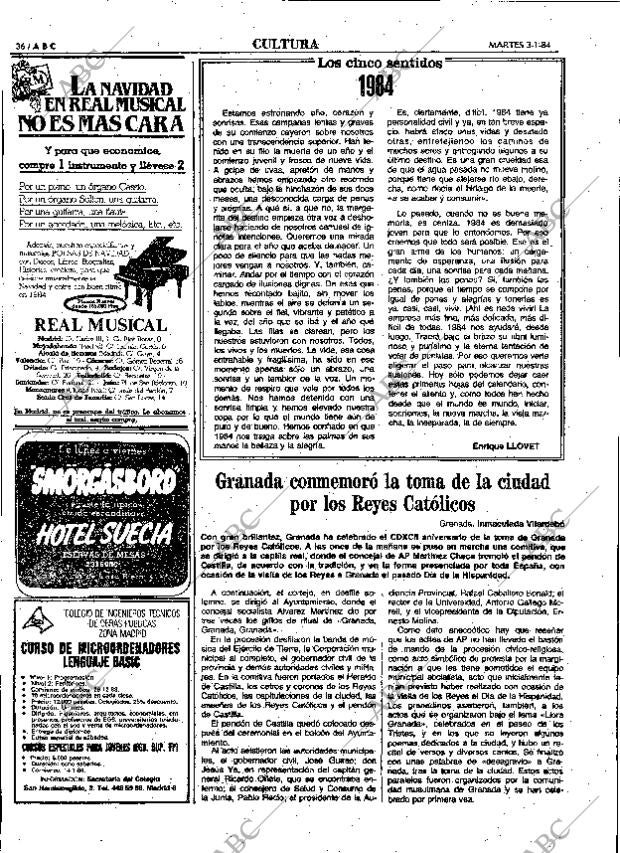 ABC MADRID 03-01-1984 página 36