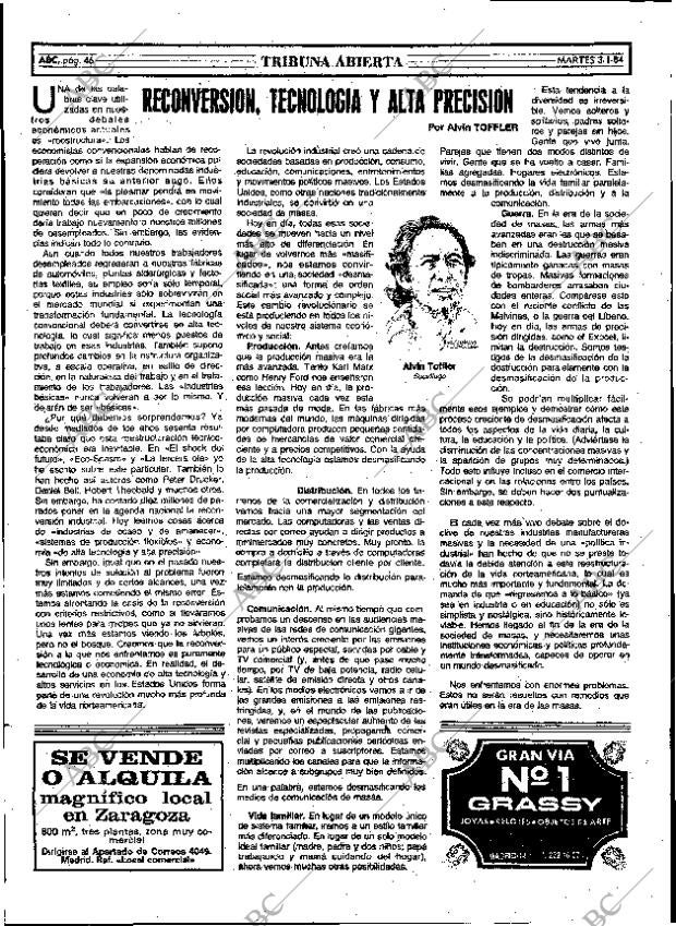 ABC MADRID 03-01-1984 página 46