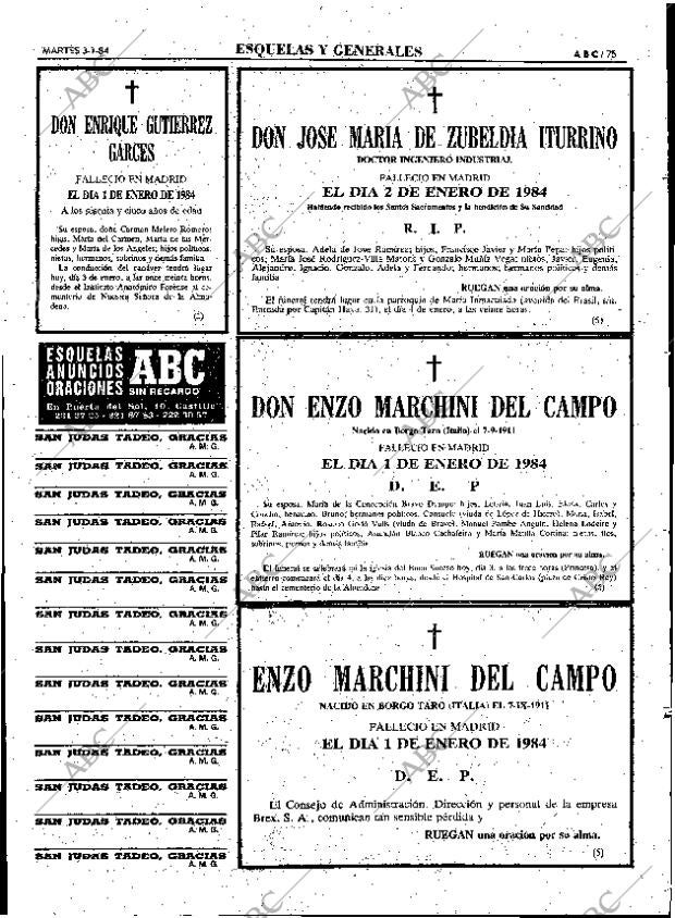 ABC MADRID 03-01-1984 página 75