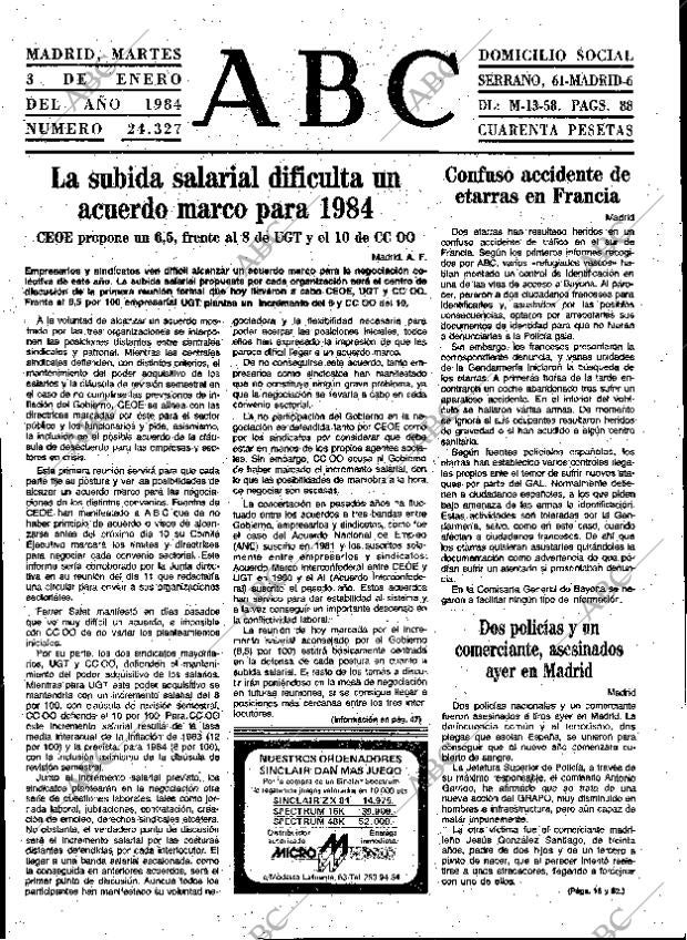 ABC MADRID 03-01-1984 página 9