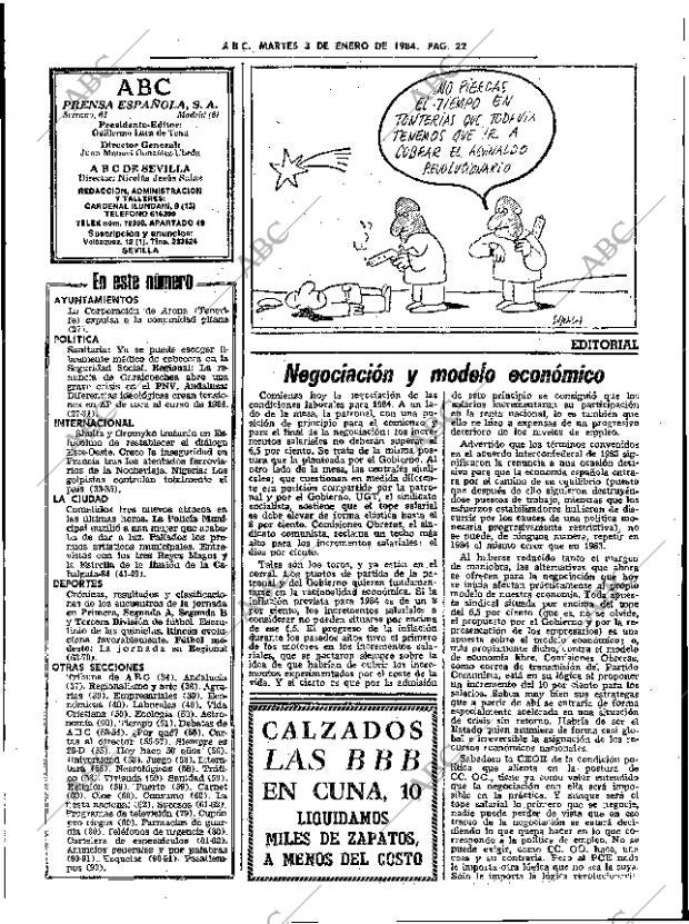 ABC SEVILLA 03-01-1984 página 22