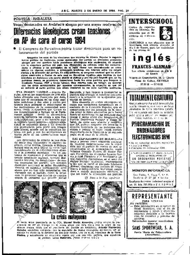 ABC SEVILLA 03-01-1984 página 29