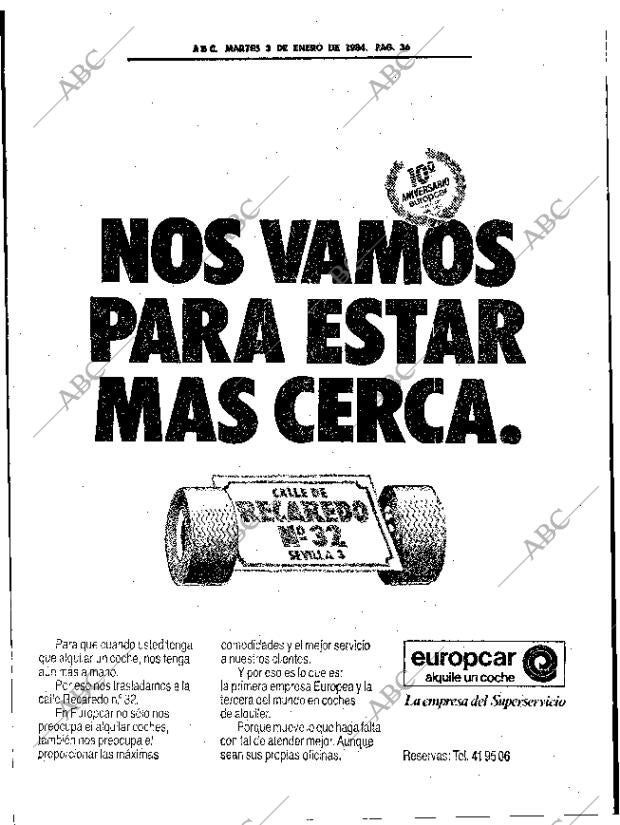 ABC SEVILLA 03-01-1984 página 36