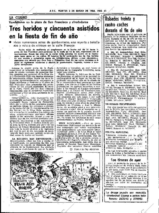ABC SEVILLA 03-01-1984 página 41