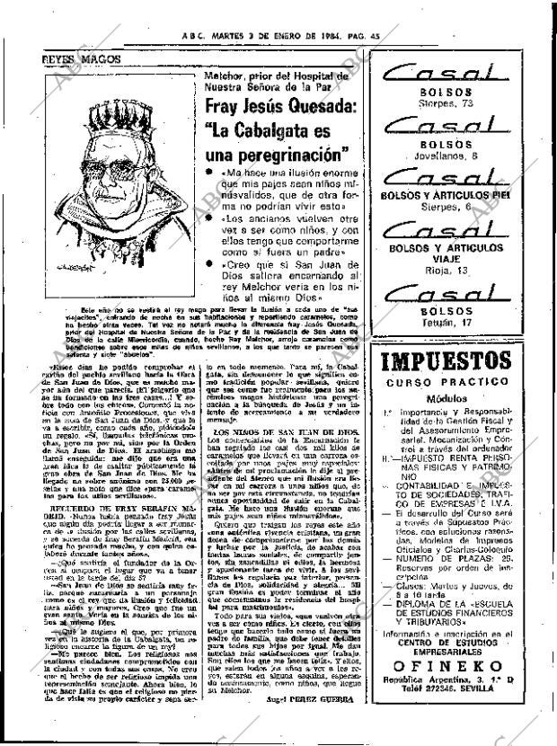 ABC SEVILLA 03-01-1984 página 45