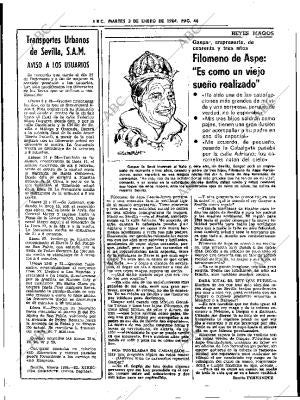 ABC SEVILLA 03-01-1984 página 46