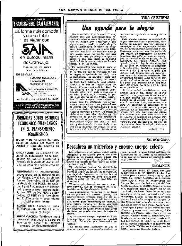 ABC SEVILLA 03-01-1984 página 50