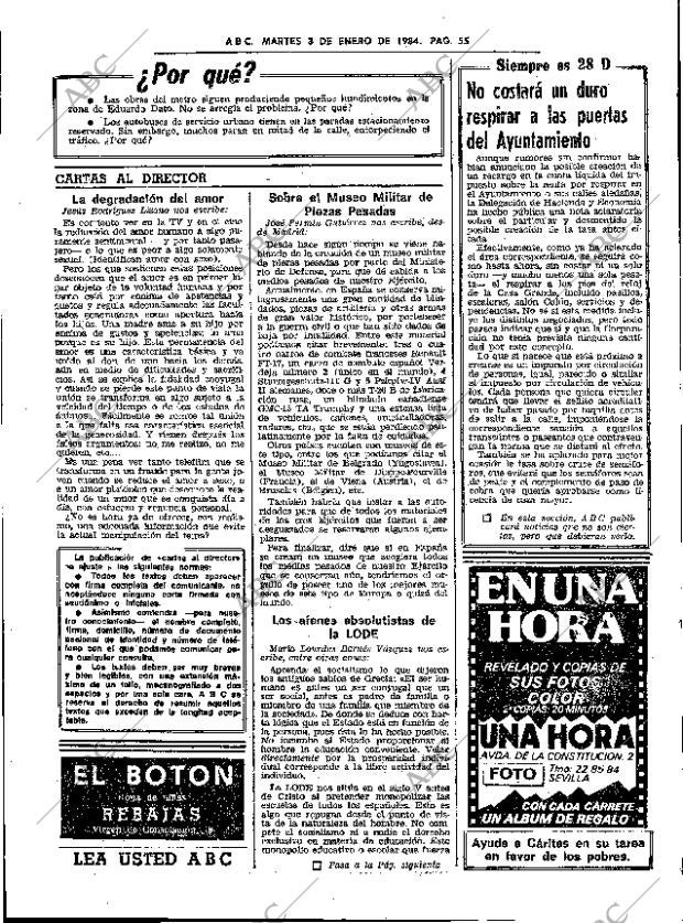 ABC SEVILLA 03-01-1984 página 55