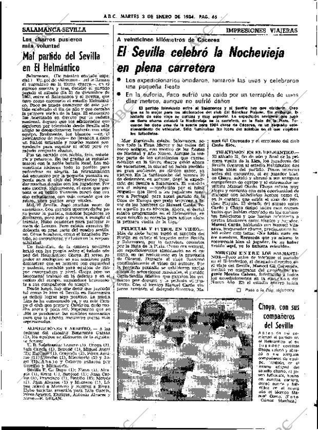 ABC SEVILLA 03-01-1984 página 65