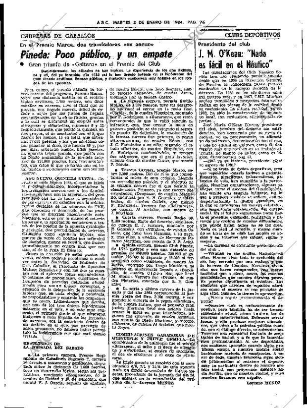 ABC SEVILLA 03-01-1984 página 76