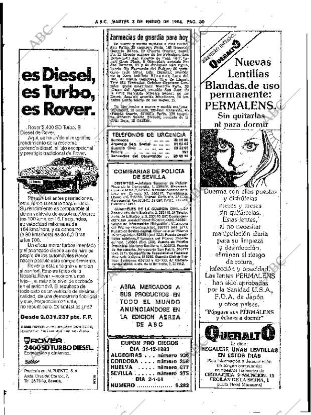 ABC SEVILLA 03-01-1984 página 80