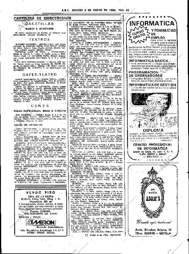 ABC SEVILLA 03-01-1984 página 81