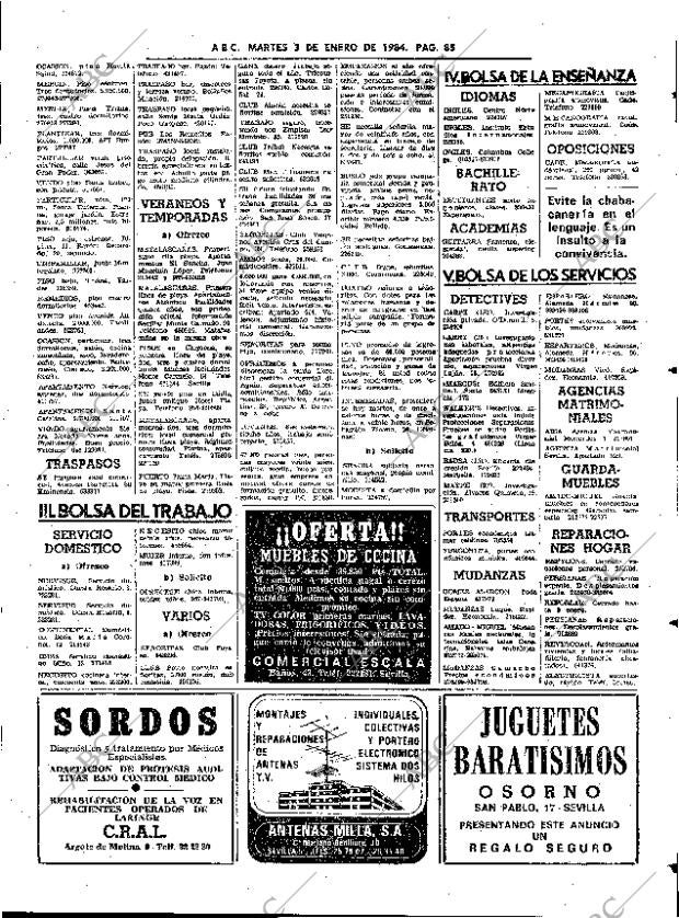 ABC SEVILLA 03-01-1984 página 85
