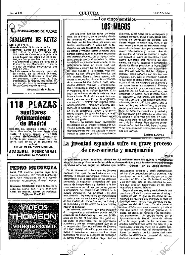 ABC MADRID 05-01-1984 página 36