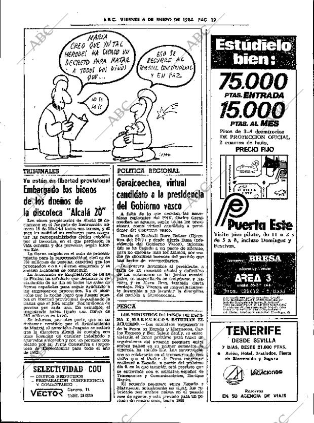 ABC SEVILLA 06-01-1984 página 19
