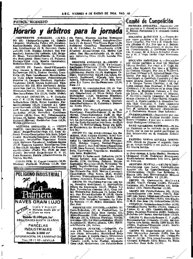 ABC SEVILLA 06-01-1984 página 46