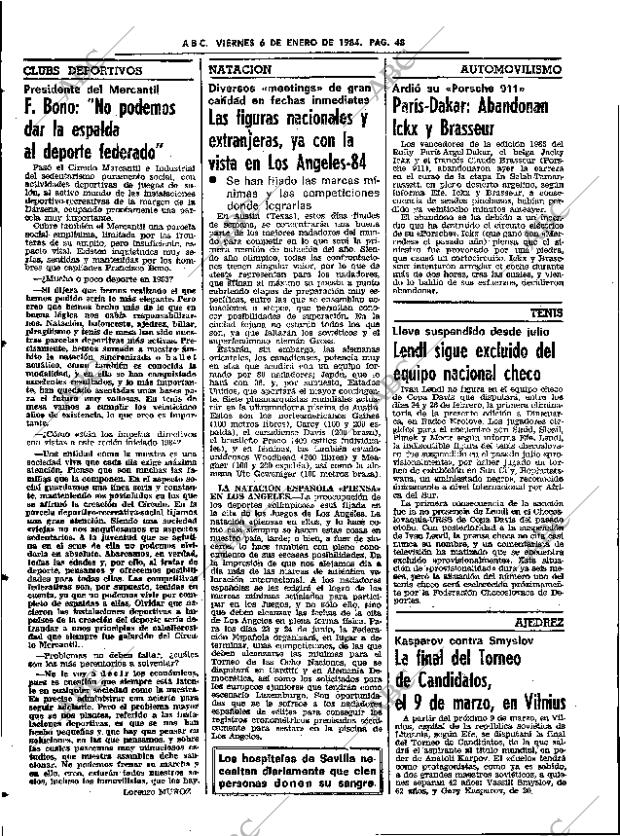 ABC SEVILLA 06-01-1984 página 48