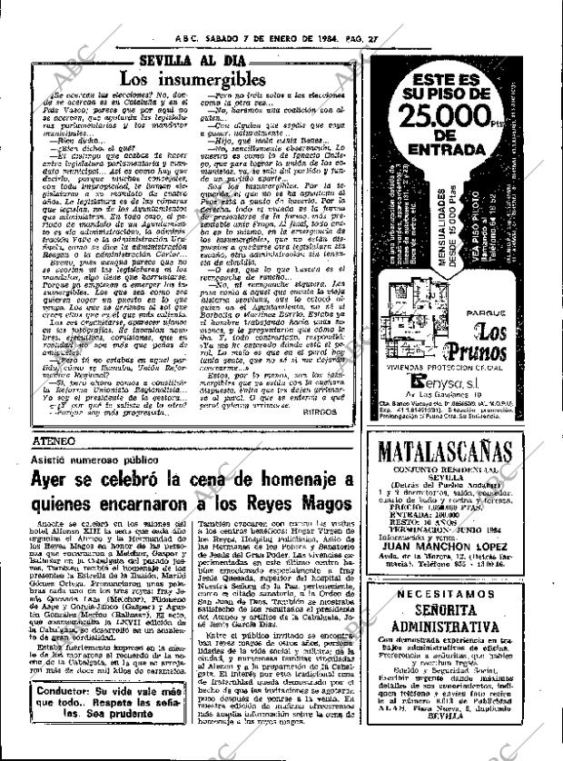 ABC SEVILLA 07-01-1984 página 27