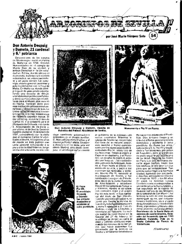 ABC SEVILLA 07-01-1984 página 71