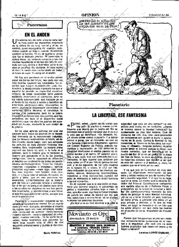 ABC MADRID 08-01-1984 página 18