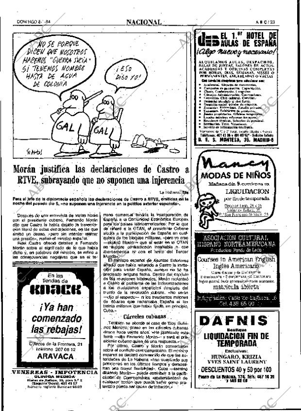 ABC MADRID 08-01-1984 página 23