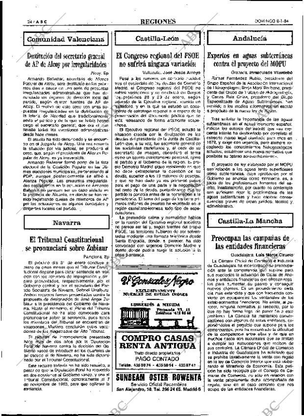 ABC MADRID 08-01-1984 página 24