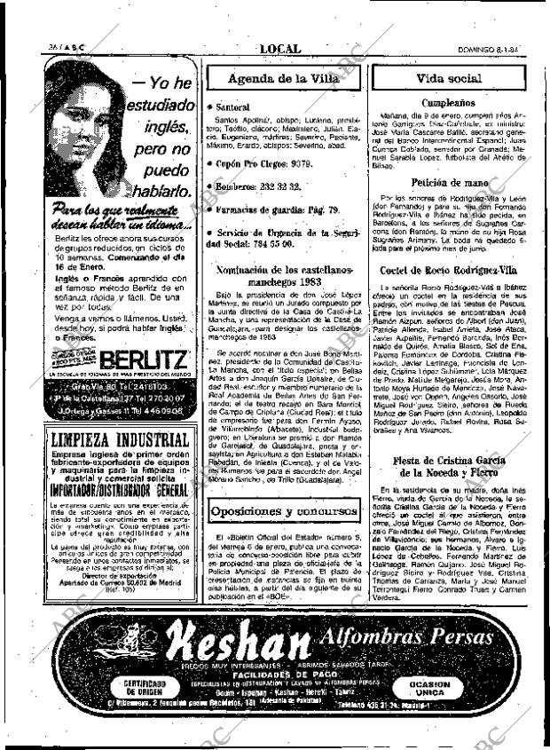 ABC MADRID 08-01-1984 página 36