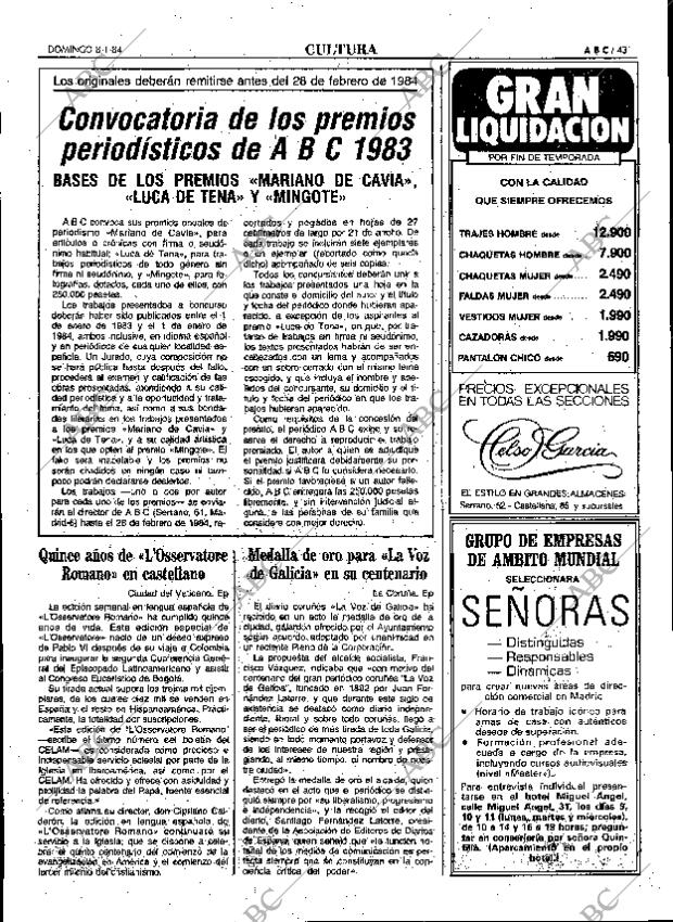 ABC MADRID 08-01-1984 página 43