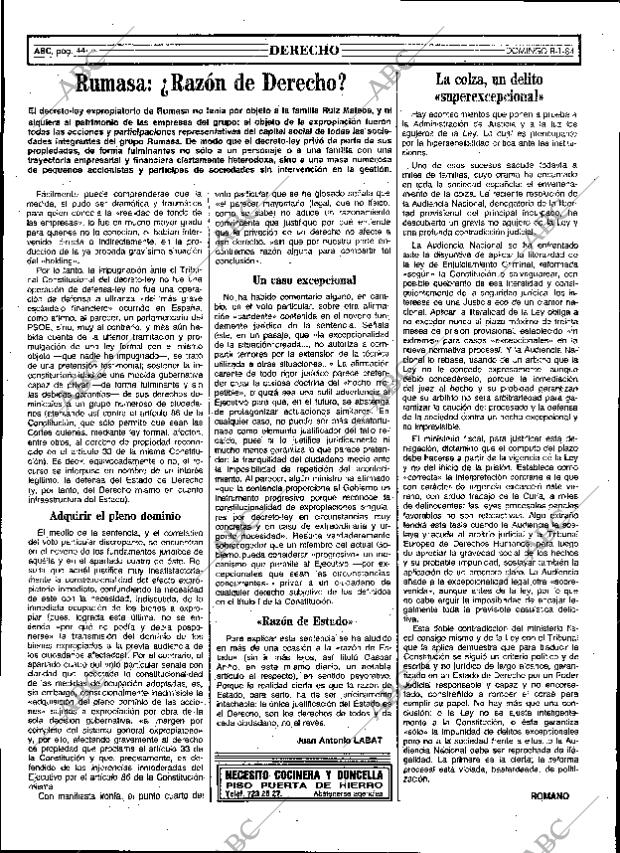 ABC MADRID 08-01-1984 página 44