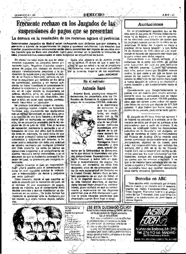 ABC MADRID 08-01-1984 página 45