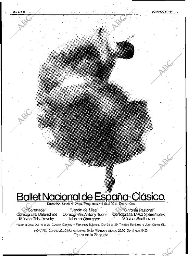 ABC MADRID 08-01-1984 página 48