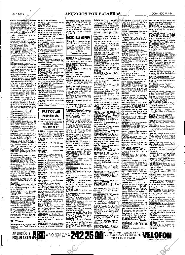 ABC MADRID 08-01-1984 página 82