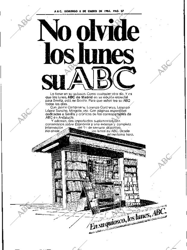 ABC SEVILLA 08-01-1984 página 27