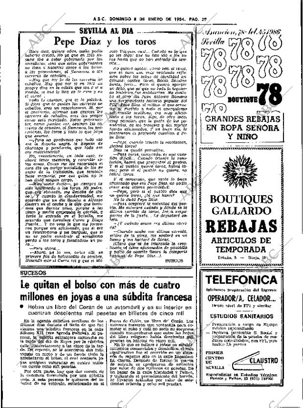 ABC SEVILLA 08-01-1984 página 39