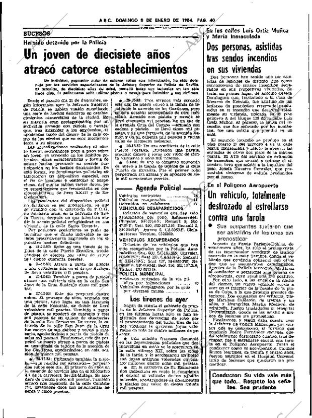 ABC SEVILLA 08-01-1984 página 40